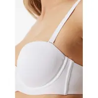 Schiesser Soutien-gorge ' Bandeau mit Schale - Unique Micro ' blanc
