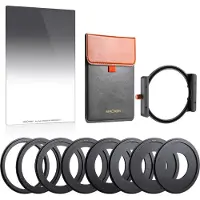 K&F Concept Kit de filtres Concept Square : Houder GND8 Soft (Filtre dégradé gris, 100 mm), Filtre photo, Noir