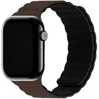 Holdit Bracelet en silicone magnétique pour Apple Watch | 38/40/41/42 mm - Chocolate / Black