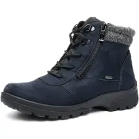 Ara Bottines à lacets '12-49309' bleu foncé / gris chiné