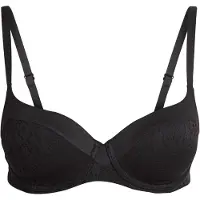 Chantelle T-shirt Beugel Bh - voorgevormd - Norah - T-shirt bh met brede bh band - 75E - Zwart, Noir, (75 E)