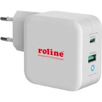 Roline 19.11.1041 chargeur d'appareils mobiles Universel Blanc Secteur Charge rapide Intérieure