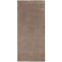 NATURL. Tapis de couloir doux à poils courts - Cozy Taupe | 80x200cm | Tapis de couloir | Pile courte