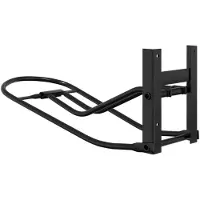 vidaXL Porte-selle Pliable Fixation murale Noir Fer