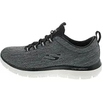 SKECHERS Baskets basses 'Summits Louvin' gris fumé / noir