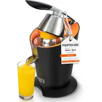 Lebenlang Presse-agrumes électrique 600 W - Noir, 20 x 20 x 31 cm, acier inoxydable, avec levier