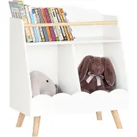 SoBuy Bibliothèque Enfant Nuage 2 Compartiments Blanc