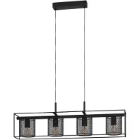 Eglo Lampe suspendue rurale Catterick 4x E27