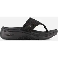 SKECHERS Go Walk Arch Fit 2.0 Teenslippers - Zwart - Maat 42