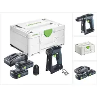 Festool CXS 18 Perceuse-visseuse sans fil 18 V 40 Nm Brushless + 2x batterie 3,0 Ah + chargeur + Systainer