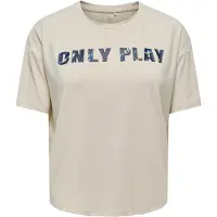 Only Play T-shirt fonctionnel 'Font' beige