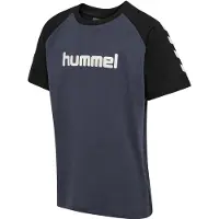 Hummel T-Shirt fonctionnel bleu foncé / noir / blanc cassé