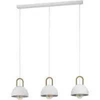 Eglo 99696 CALMANERA E27 triple suspension 900x200mm blanc laiton