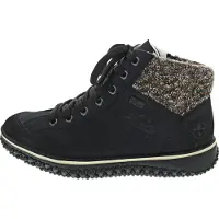 Rieker Bottines à lacets bleu nuit / marron chiné / noir / blanc cassé