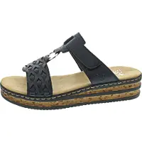 Rieker Chaussures de sport pour femmes , sandales, bleues, pour le quotidien