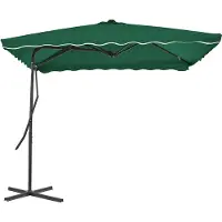 vidaXL Parasol avec mât en acier 250x250 cm Vert