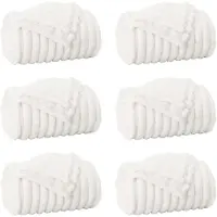 vidaXL Couvertures À Jeter 6 Pcs Blanc 150 X 130 Cm Toison