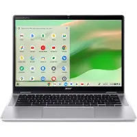 Acer Chromebook Spin 314 CP314-2HN-C8RG - 2-in-1 Chromebook - 14 inch (NX.KYHEH.008) (14", 128 Go, 8 Go, DE, Intel N100), Ordinateur portable, Gris