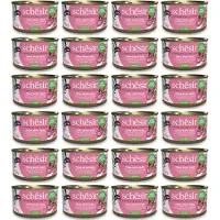 Schesir Thon au jambon en gelée pour chats, 6 x 85 g