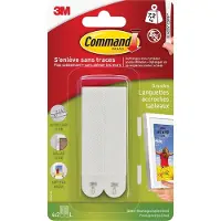 Command Languettes de fixation - Grand modele - Blanc