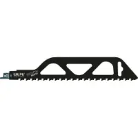 Wilpu Lame de scie spéciale HM pour béton cellulaire, Poroton, Abrasifs 305x50, 2 dents, scies à ruban de toutes les marques d'outils électriques avec système universel 1/2'.