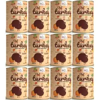 Usorteret Aliment humide pour chien dinde aux légumes junior 12 x 400 g