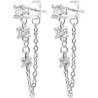 Hey Happiness Boucles d'oreilles 'Stardust' argent