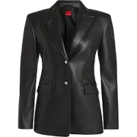 HUGO Regular-fit blazer in faux leather