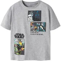 Name it T-Shirt 'Star Wars' gris / noir / blanc