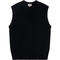 GOBI Cashmere Gilet 'Men's Essential V-Neck Cashmere Vest' noir
