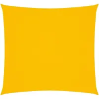 vidaXL Voile d'ombrage Oxford Tissu Carré 2x2 m Jaune