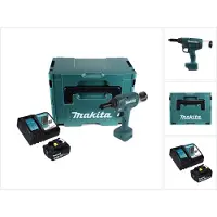 Makita Pince à rivets aveugles sans fil DRV 250 RT1J 18 V 20 kN Brushless + 1 batterie 5,0 Ah + chargeur + Makpac