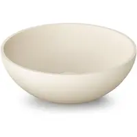 ZEZA Element Vasque à poser - 41x41x14cm - solid surface - crème mat SW1440417