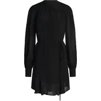BOSS pour femme. 50564726 Robe Dassandra noire (42), Casuel, Classique, Viscose, Manche longue