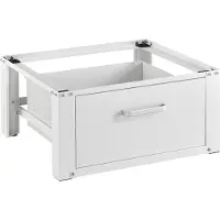 En.casa Support pour machine à laver avec tiroir 63x54x31cm blanc