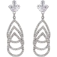 Avant Garde Boucles d'oreilles 'Sabineta' argent