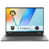 Asus PC 2-en-1 Vivobook 14 Flip TP3407SA-DRFSG253W 14" OLED 60 Hz Ecran tactile Copilot+PC Intel Core Ultra AI 7 32 Go RAM 1 To SSD Gris