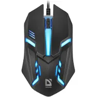 Defender Souris Cyber MB-560L noire, 7 couleurs, 1200 DPI, 3 paires
