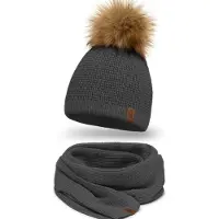 Vivisence Bonnet '7041 Set' gris foncé