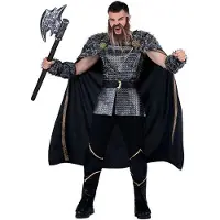 MOM Chief Vikingo Man Costume Noir M Enfants