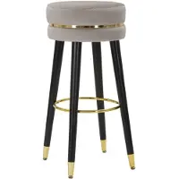Mauro Ferretti tabouret de bar Paris Ø 35x74 cm gris noir or