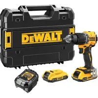 DeWalt Dcd799d2t 2x2.0ah Hammer Drill Jaune One Size / EU Plug 220V