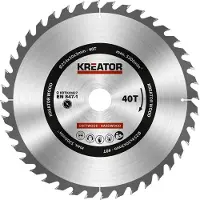 Kreator 254x30x3.0 Mm 40t Wood Circular Saw Disc Argenté