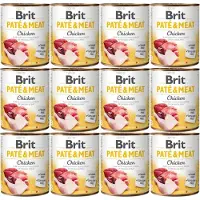 Brit Pate&amp;Meat chicken - pâtée de poulet pour chiens - 6x800 g