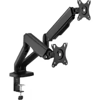 Cabletech UCH0208-2 Support double pour 2 moniteurs, 17" à 32" de diagonale, noir