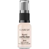 Claresa Liquid Perfection 2In1 Concealer & Foundation With Matte Finish Liquid 101 Light 18G (Light)
