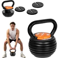 Rebel Kettlebell en fonte, poids ajustable, haltère de 9 kg