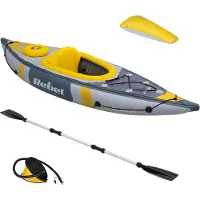 Rebel RBA-4515 Kayak gonflable 282 x 90 cm, 80 kg, gris