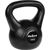 Rebel Kettlebell de 14 kg avec boule lestée pour les exercices abdominaux.