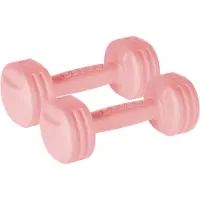 Rebel RBA-2305 Haltères de fitness 2 x 1 kg, rose clair